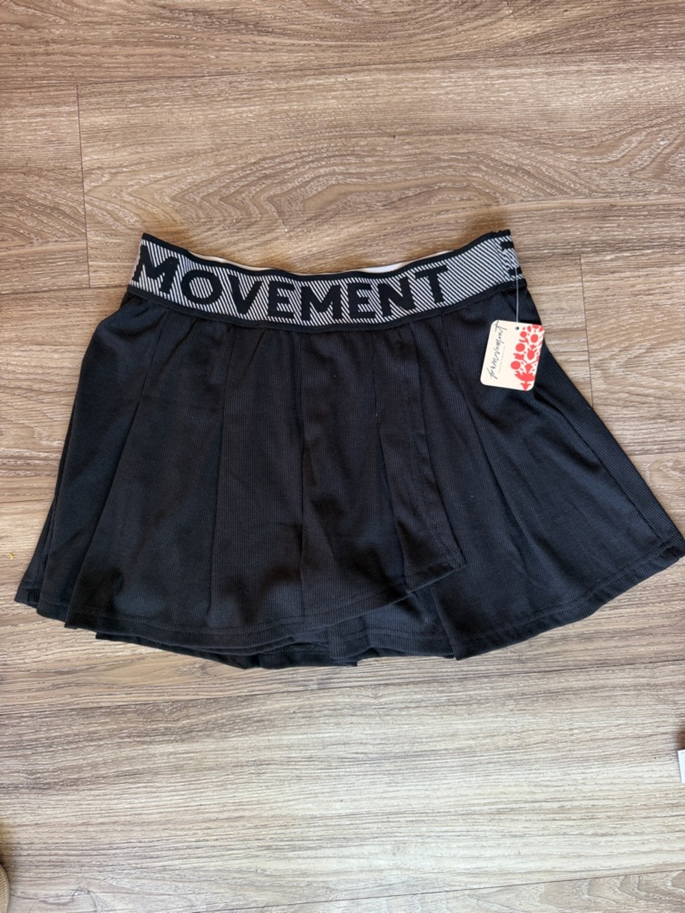 NWT Free People Movement Duo Tennis Black Mini Skirt Size: S - Picture 2 of 10